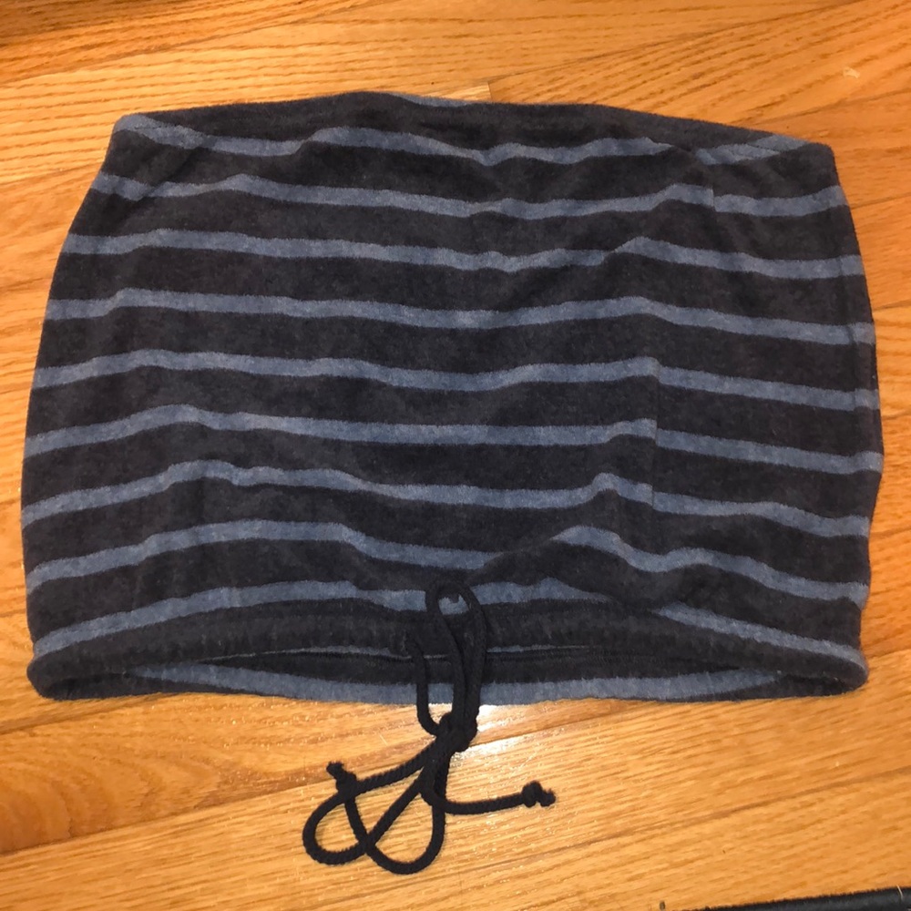 Navy and Light Blue Tube Top